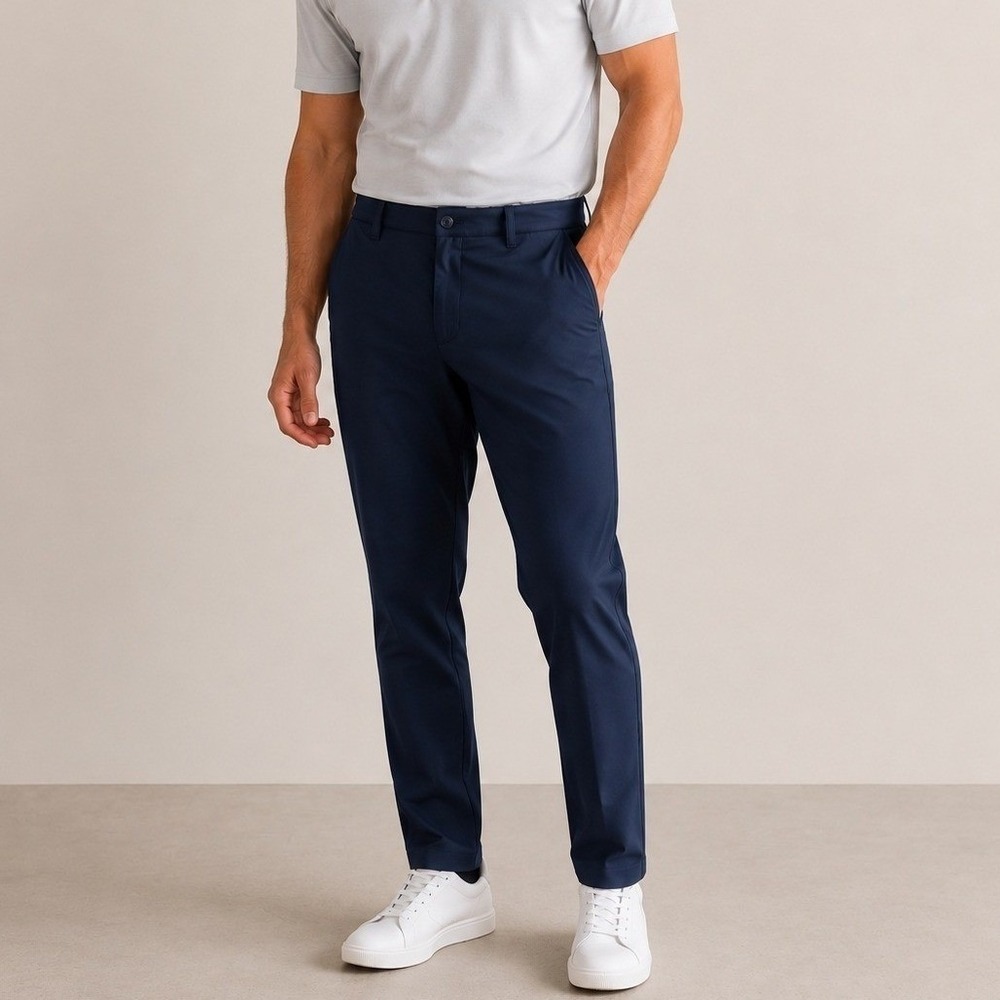 Quince ProTech Golf Pants Wavecrest Performance UPF50‎ Travel Navy 33x32 NWOT